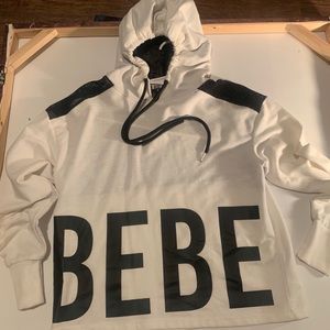Bebe white and back hoodie